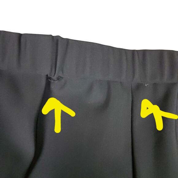 Theory Womens Tapered Dart Ponte Pant Sz L Black Pull On Cropped Pockets Stretch - Picture 3 of 16